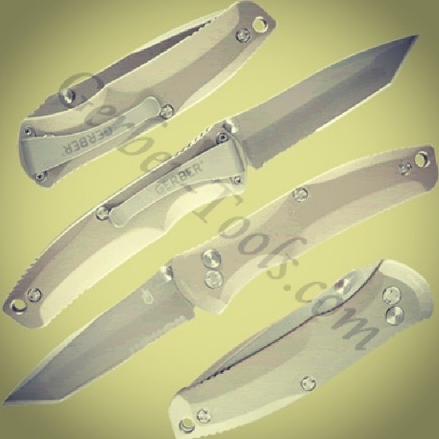This is the Gerber Venture FAST Tanto Knife 30-000405! The Venture has Assisted Opening 2.0 for easy, one handed operation with dual thumbstuds. Blade is partially serrated with a tanto point for a wide range of applications. Polished titanium handle. On sale now at www.Gerber-Tools.com gerber gerbertools venture fast tanto knife folder edc titanium knifecommunity