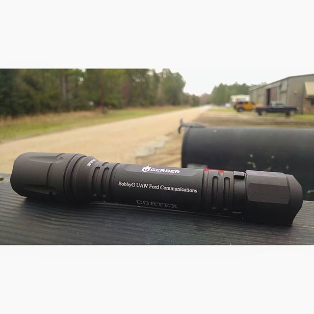 Check out bobbygfordcommunications this Gerber Tactical High-Output LED looks good! At the highest setting, lasts up to 1.5 hours and St the lowest setting lasting up to 40 hours! This Cortex flashlight does come with sturdy waterproof anodized aluminum housing. For further information on 30-000820, check out our website: www.Gerber-Tools.com gerber cortex bobbyg fireeeeee blackwithwhiteengraving customengraved