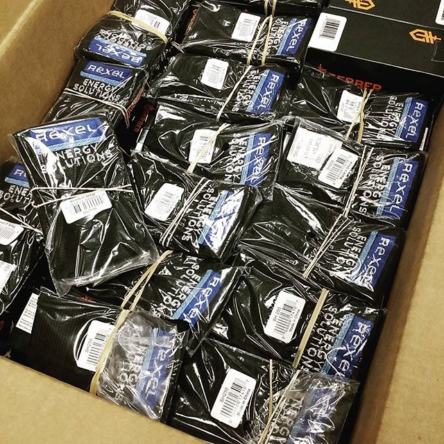 Thank you Rexel Energy Solutions for the laser engraving and custom embroidery order. We had a great time engraving your logo on these Gerber knives and embroidering your logo onto the sheaths! rexel rexelenergysolutions Gerber GerberKnives GerberTools LaserEngraving embroidery ThankYou