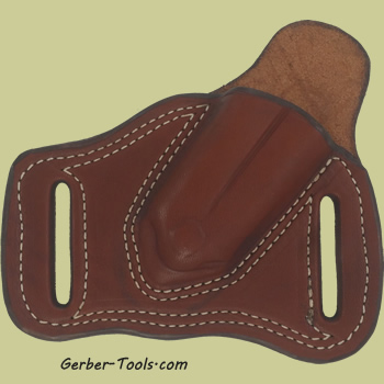 Brown Leather Sheath Pancake Holster for Gerber MP400 Multitool