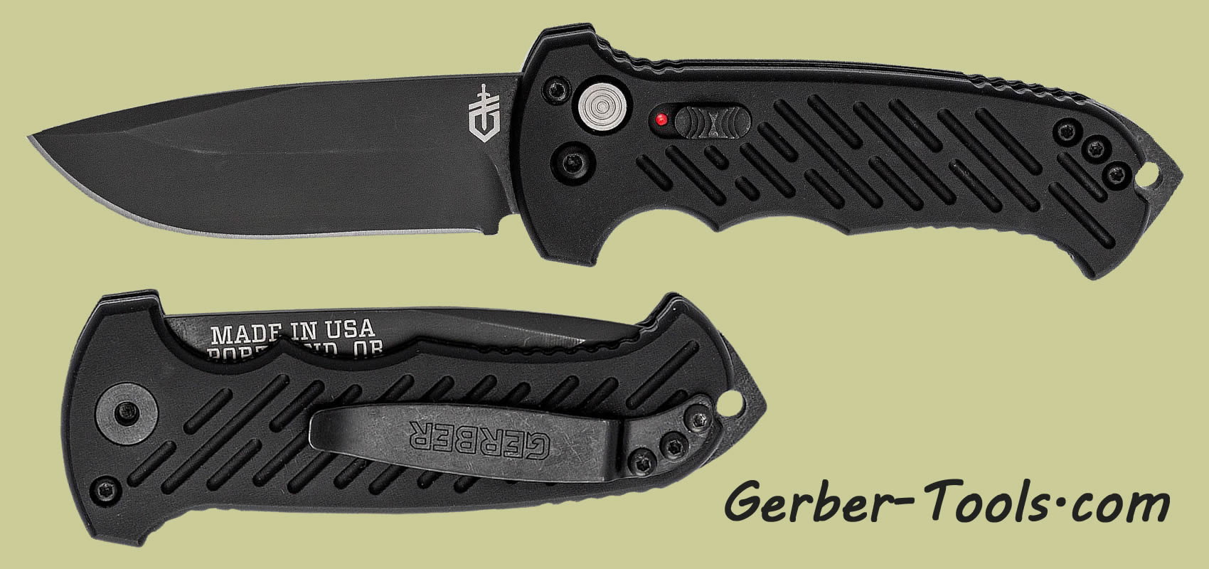 Gerber Gator Folding Clip Point Serrated Edge 06079 46079