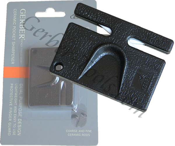 Gerber Ceramic Pocket Knife Sharpener (Medium & Fine) 04307 - Blade HQ