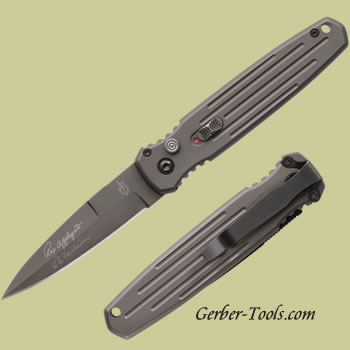 Gerber Covert Auto - Tactical Grey, Black Oxide, Fine Edge 30-001306