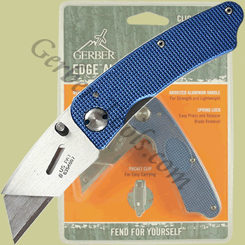 Gerber Edge Aluminum Blue Utility Knife 31-000667