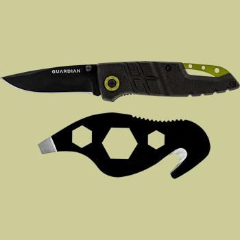 Gerber Guardian D2 2.5in Folding Clip Knife and Tactical Tool