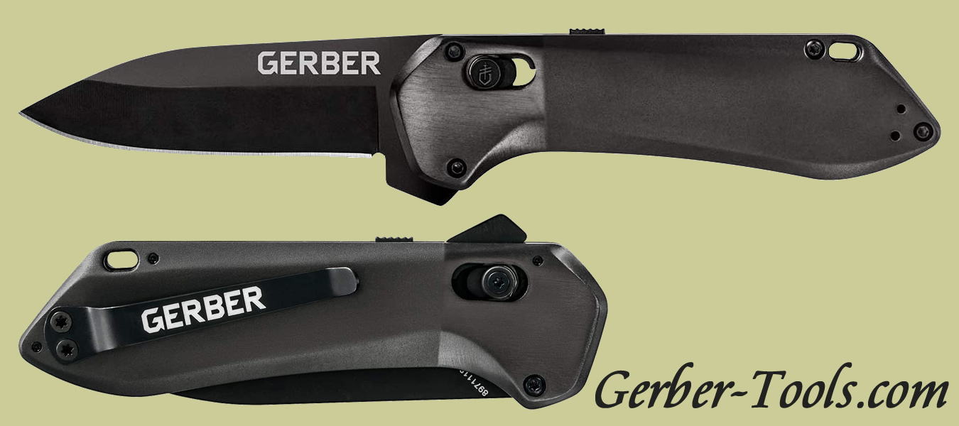  Gerber Gear Highbrow Compact, Navaja de bolsillo, Negro : Todo  lo demás