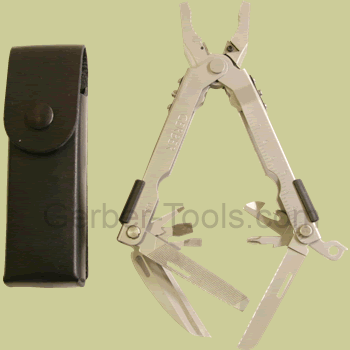Gerber MP600 Blunt Nose w/ carbide cutters, leather sheath