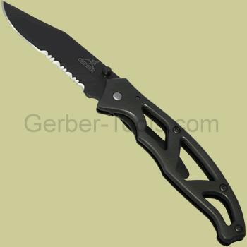  Gerber Gear Paraframe I Knife, Serrated Edge, Stainless Steel  [22-48443] : Sports & Outdoors