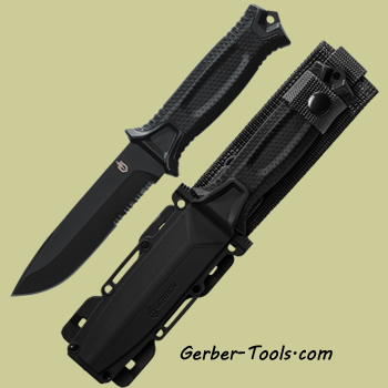 Gerber StrongArm Fixed Blade Black Serrated Edge (30-001060)