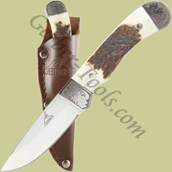 Gerber Wallowa Stag Caper Knife 22-01840 22-41840